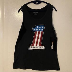 BNWT Harley-Davidson® Women's Ultra Classic #1 Race Tank Top || Black || XL